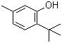 structure of CAS# 88-60-8, 6-tert-Butyl-m-cresol;2-tert-Butyl-5-methylphenol; 6-tert-Butyl-3-methylphenol; 6-tert-Butyl-m-methylphenol; 6-tert-Butyl-3-cresol; 6-tert-Butyl-m-cresol; 1-tert-Butyl-2-hydroxy-4-methylbenzene; 2-(1,1-Dimethylethyl)-5-methylphenol; 3-Methyl-6-tert-butylphenol