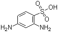 结构式 CAS# 88-63-1, 2,4-二氨基苯磺酸