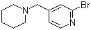 结构式 CAS# 88046-02-0, 2-溴-4-[(哌啶-1-基)甲基]吡啶