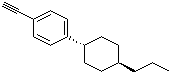 结构式 CAS# 88074-73-1, 反式-4-(4-丙基环己基)苯乙炔