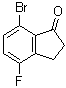 structure of CAS# 881189-73-7, 7-Bromo-4-fluoro-2,3-dihydro-1H-inden-1-one;7-Bromo-4-fluoroindan-1-one