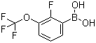 structure of CAS# 881402-25-1, [2-Fluoro-3-(trifluoromethoxy)phenyl]boronic acid