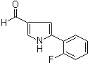 结构式 CAS# 881674-56-2, 5-(2-氟苯基)-1H-吡咯-3-甲醛