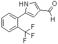 结构式 CAS# 881674-60-8, 5-[2-(三氟甲基)苯基]-1H-吡咯-3-甲醛