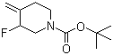 structure of CAS# 882033-92-3, 3-Fluoro-4-methylene-1-piperidinecarboxylic acid tert-butyl ester