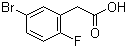 structure of CAS# 883514-21-4, 5-Bromo-2-fluorophenylacetic acid