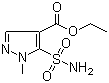 structure of CAS# 88398-81-6, 5-(Aminosulfonyl)-1-methyl-1H-pyrazole-4-carboxylic acid ethyl ester