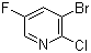 结构式 CAS# 884494-36-4, 3-溴-2-氯-5-氟吡啶; 2-氯-3-溴-5-氟吡啶