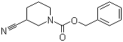 结构式 CAS# 885069-22-7, 1-N-Cbz-3-氰基哌啶; 3-氰基哌啶-1-甲酸苄酯