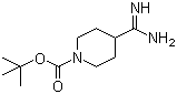 structure of CAS# 885270-23-5, tert-Butyl 4-amidinopiperidine-1-carboxylate