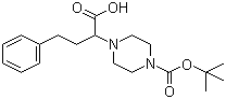 结构式 CAS# 885274-45-3, 2-(4-Boc-哌嗪基)-4-苯基丁酸; 2-(4-叔丁氧羰基哌嗪基)-4-苯基丁酸