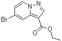 结构式 CAS# 885276-93-7, 5-溴吡唑并[1,5-a]吡啶-3-羧酸乙酯