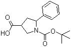 结构式 CAS# 885277-76-9, 5-苯基吡咯烷-1,3-二甲酸 1-叔丁酯