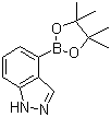 结构式 CAS# 885618-33-7, 1H-吲唑-4-硼酸频哪醇酯