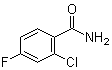 structure of CAS# 88578-90-9, 2-Chloro-4-fluorobenzamide