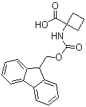 结构式 CAS# 885951-77-9, Fmoc-1-氨基环丁烷-1-甲酸