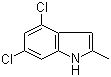 structure of CAS# 886362-21-6, 4,6-Dichloro-2-methylindole;4,6-Dichloro-2-methyl-1H-indole