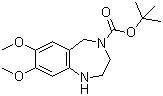 structure of CAS# 886364-26-7, 4-Boc-7,8-dimethoxy-2,3,4,5-tetrahydro-1H-benzo[e][1,4]diazepine