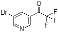 结构式 CAS# 886364-44-9, 1-(5-溴-3-吡啶基)-2,2,2-三氟乙酮