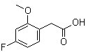 structure of CAS# 886498-61-9, 4-Fluoro-2-methoxybenzeneacetic acid