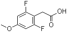 结构式 CAS# 886498-98-2, 2,6-二氟-4-甲氧基苯乙酸