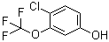 结构式 CAS# 886500-85-2, 4-氯-3-(三氟甲氧基)苯酚