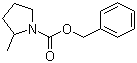 structure of CAS# 886576-75-6, 2-Methyl-1-pyrrolidinecarboxylic acid phenylmethyl ester