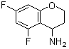 structure of CAS# 886762-87-4, 5,7-Difluorochroman-4-amine;5,7-Difluoro-3,4-dihydro-2H-1-benzopyran-4-amine