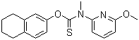结构式 CAS# 88678-31-3, 利拉萘酯; N-(6-甲氧基-2-吡啶基)-N-甲基氨基硫代甲酸(5,6,7,8-四氢)-2-萘酯