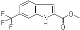 structure of CAS# 887360-34-1, Methyl 6-trifluoromethyl-1H-indole-2-carboxylate