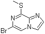 结构式 CAS# 887475-71-0, 6-溴-8-甲硫基咪唑并[1,2-a]吡嗪