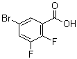 结构式 CAS# 887585-64-0, 5-溴-2,3-二氟苯甲酸