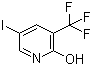 结构式 CAS# 887707-23-5, 5-碘-3-(三氟甲基)吡啶-2-醇