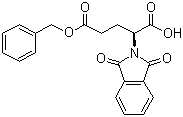 structure of CAS# 88784-33-2, 5-Benzyl (S)-2-phthalimidoglutarate;(S)-2-(1,3-Dioxo-1,3-dihydroisoindol-2-yl)pentanedioic acid 5-benzyl ester