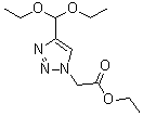 structure of CAS# 887908-65-8, 4-(Diethoxymethyl)-1H-1,2,3-triazole-1-acetic acid ethyl ester