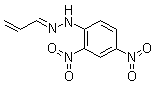 structure of CAS# 888-54-0, 2-Propenal 2-(2,4-dinitrophenyl)hydrazone;Acrolein (2,4-dinitrophenyl)hydrazone; NSC 20692