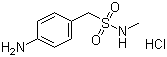 结构式 CAS# 88918-84-7, 4-氨基-N-甲基-alpha-甲苯磺胺盐酸盐