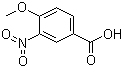 4-甲氧基-3-硝基苯甲酸分子结构 (CAS 89-41-8)