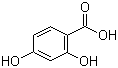 structure of CAS# 89-86-1, 2,4-Dihydroxybenzoic acid;4-Hydroxysalicylic acid; beta-Resorcylic acid