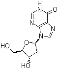 结构式 CAS# 890-38-0, 2'-脱氧肌苷