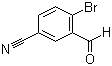 结构式 CAS# 89003-95-2, 2-溴-5-氰基苯甲醛