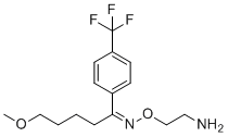 structure of CAS# 89035-92-7, (Z)-Fluvoxamine;2-[(Z)-[5-methoxy-1-[4-(trifluoromethyl)phenyl]pentylidene]amino]oxyethanamine