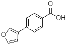 结构式 CAS# 890715-18-1, 4-(3-呋喃基)苯甲酸