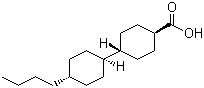 structure of CAS# 89111-63-7, trans-4-(trans-4'-Butylcyclohexyl)cyclohexanecarboxylic acid;(trans,trans)-4'-Butyl-[1,1'-bicyclohexyl]-4-carboxylic acid