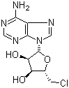结构式 CAS# 892-48-8, 5'-氯-5'-脱氧腺苷