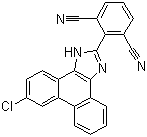 结构式 CAS# 892549-43-8, Mf-63; 2-(9-氯-1H-菲并[9,10-d]咪唑-2-基)-1,3-苯二甲腈