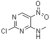 结构式 CAS# 89283-49-8, 2-氯-N-甲基-5-硝基-4-嘧啶胺
