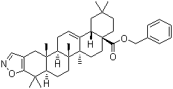 Oleana-2,12-dieno[2,3-d]isoxazol-28-oic acid phenylmethyl ester molecular structure (CAS 892869-60-2)