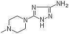 结构式 CAS# 89292-91-1, 3-氨基-5-(4-甲基哌嗪基)-1H-1,2,4-三氮唑