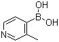 结构式 CAS# 894808-72-1, 3-甲基吡啶-4-硼酸